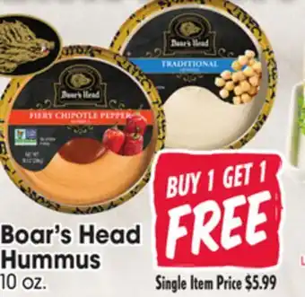 Jewel-Osco Boar's Head Hummus offer