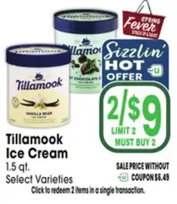 Jewel-Osco Tillamook Ice Cream offer