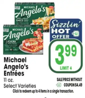 Jewel-Osco Michael Angelo's Entrées offer