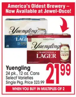 Jewel-Osco Yuengling offer