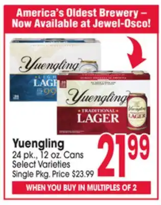 Jewel-Osco Yuengling offer