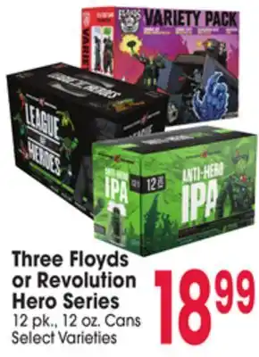 Jewel-Osco Three Floyds or Revolution Hero Series offer