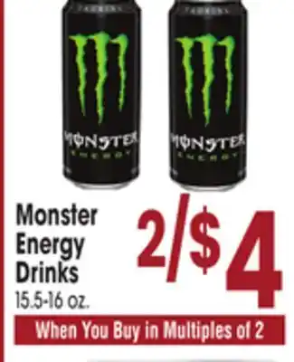 Jewel-Osco Monster Energy Drinks offer