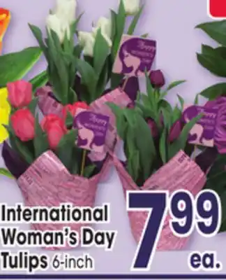 Jewel-Osco International Woman's Day Tulips offer