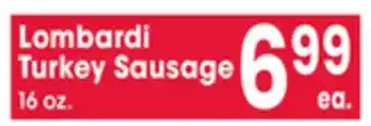 Jewel-Osco Lombardi Turkey Sausage offer