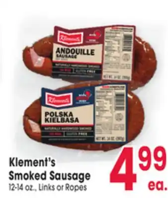 Jewel-Osco Klement's Smoked Sausage offer