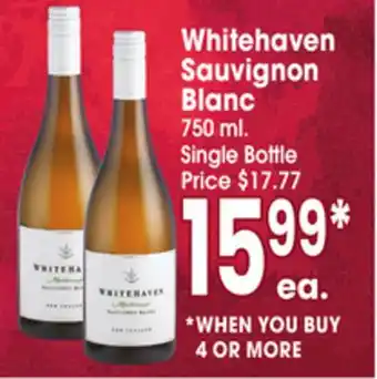 Jewel-Osco Whitehaven Sauvignon Blanc offer