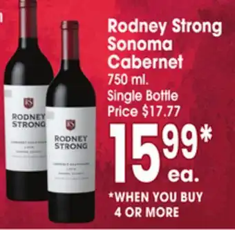 Jewel-Osco Rodney Strong Sonoma Cabernet offer