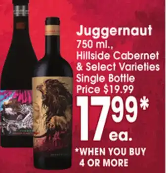 Jewel-Osco Juggernaut offer
