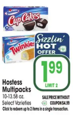 Jewel-Osco Hostess Multipacks offer