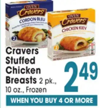 Jewel-Osco Cravers Stuffed Chicken Breasts offer