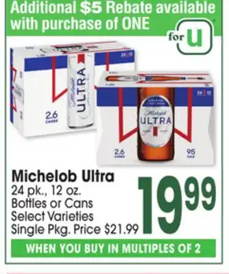 Jewel-Osco Michelob Ultra offer