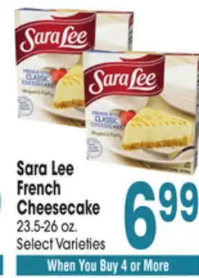 Jewel-Osco Sara Lee French Cheesecake offer