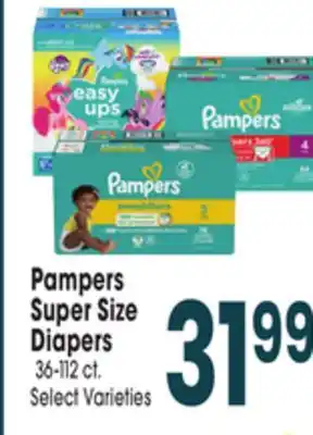 Jewel-Osco Pampers Super Size Diapers offer