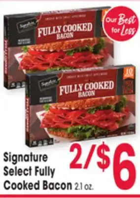 Jewel-Osco Signature Select Fully Cooked Bacon offer