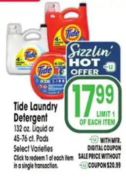 Jewel-Osco Tide Laundry Detergent offer