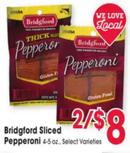 Jewel-Osco Bridgford Sliced Pepperoni offer