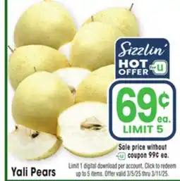 Jewel-Osco Pears Yali Pears offer