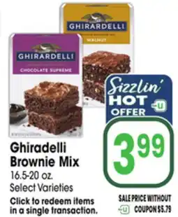 Jewel-Osco Ghiradelli Brownie Mix offer