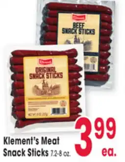 Jewel-Osco Klement's Meat Snack Sticks offer