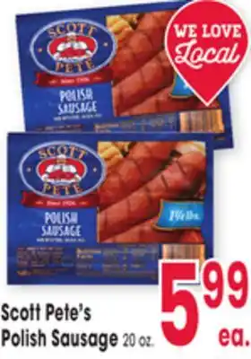 Jewel-Osco Scott Pete's Polish Sausage offer