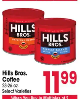 Jewel-Osco Hills Bros. Coffee offer