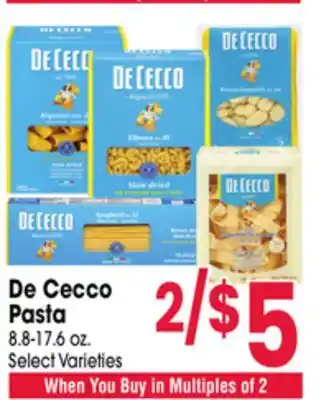 Jewel-Osco De Cecco Pasta offer