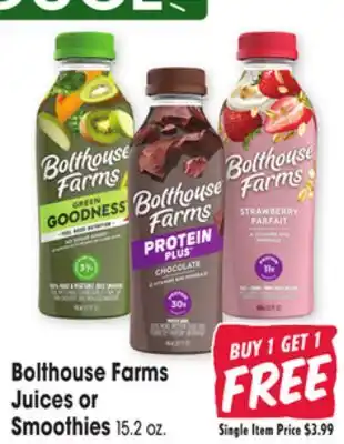 Jewel-Osco Bolthouse Farms Juices or Smoothies offer