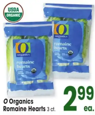 Jewel-Osco O Organics Romaine Hearts offer