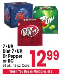 Jewel-Osco 7 UP, Diet 7 UP, Dr Pepper or RC offer