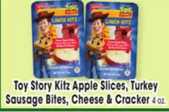 Jewel-Osco Toy Story Kitz Apple Slices, Turkey Sausage Bites, Cheese & Cracker offer