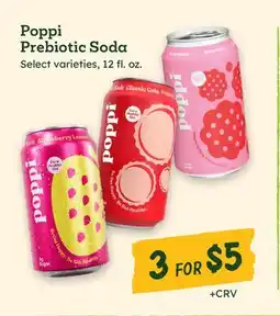 Sprouts Farmers Market Poppi Prebiotic Soda offer