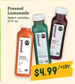 Sprouts Farmers Market Pressed Lemonade offer