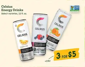 Sprouts Farmers Market Celsius Energy Drinks offer