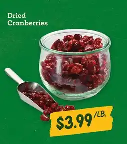 Sprouts Farmers Market Dried Cranberries offer