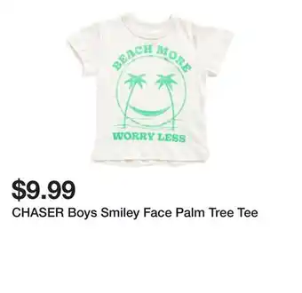 Marshalls CHASER Boys Smiley Face Palm Tree Tee offer