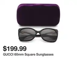 Marshalls GUCCI 60mm Square Sunglasses offer