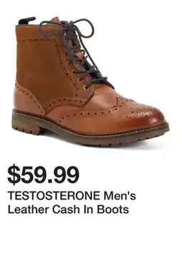 Marshalls TESTOSTERONE Men's Leather Cash In Boots offer