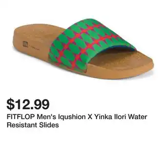 Marshalls FITFLOP Men's Iqushion X Yinka Ilori Water Resistant Slides offer