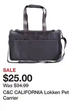 Marshalls C&C CALIFORNIA Lokken Pet Carrier offer