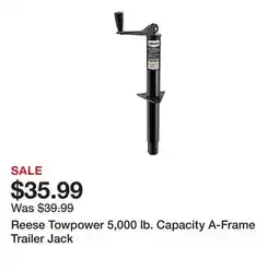 Tractor Supply Company Reese Towpower 5,000 lb. Capacity A-Frame Trailer Jack offer