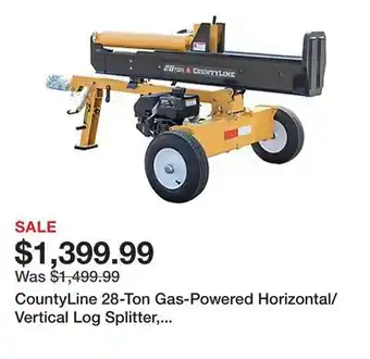 Tractor Supply Company CountyLine 28-Ton Gas-Powered Horizontal/Vertical Log Splitter, Kohler 6.5 HP Engine offer