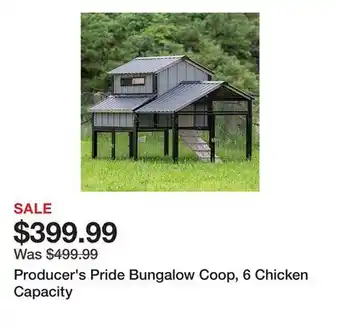 Tractor Supply Company Producer's Pride Bungalow Coop, 6 Chicken Capacity offer