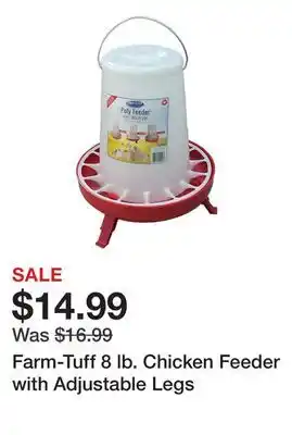 Tractor Supply Company Farm-Tuff 8 lb. Chicken Feeder with Adjustable Legs offer