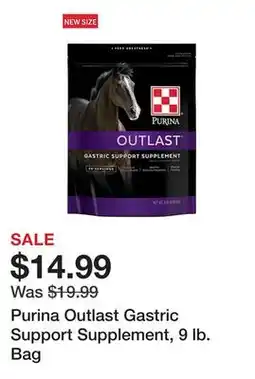 Tractor Supply Company Purina Outlast Gastric Support Supplement, 9 lb. Bag offer