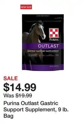 Tractor Supply Company Purina Outlast Gastric Support Supplement, 9 lb. Bag offer