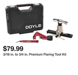 Harbor Freight Tools 3/16 in. to 3/4 in. Premium Flaring Tool Kit offer