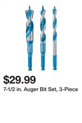 Harbor Freight Tools 7-1/2 in. Auger Bit Set, 3-Piece offer