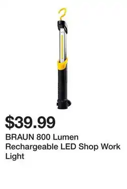 Harbor Freight Tools BRAUN 800 Lumen Rechargeable LED Shop Work Light offer