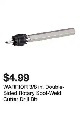 Harbor Freight Tools WARRIOR 3/8 in. Double-Sided Rotary Spot-Weld Cutter Drill Bit offer